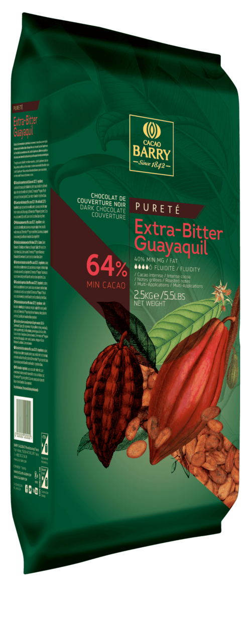 瓜瓦基爾調溫巧克力64%(磚塊狀)<br/>EXT.BITTER GUAYAQUIL DARK 64%<br/>  |烘焙|巧克力