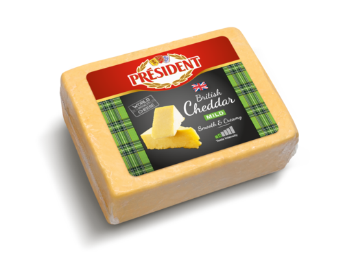 總統牌麥克連蘇格蘭溫和白色切達乳酪<br/>PRESIDENT MILD WHITE SCO. CHEDDAR <br/>  |乳製品|硬質乳酪