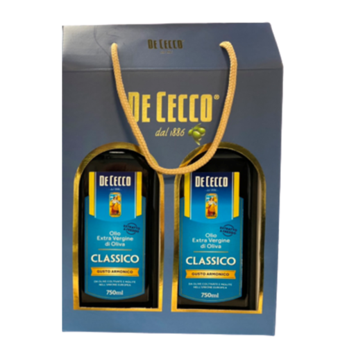 DE CECCO特級初榨橄欖油禮盒<br>EXT. VIRGINE OLIVE OIL(CLASSICO)0.75L x 2 IN GIFT BOX  |乾貨|油品|橄欖油