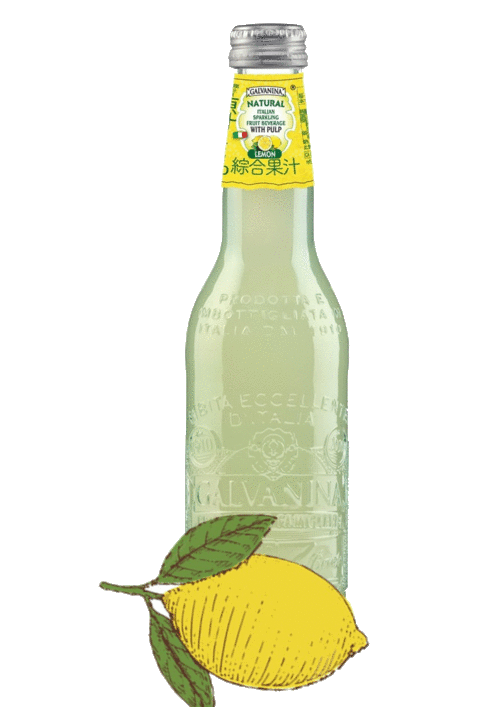 義大利羅馬之泉檸檬氣泡飲<br> GALVANINA LEMON SPARKLING FRUIT DRINK WITH PULP產品圖