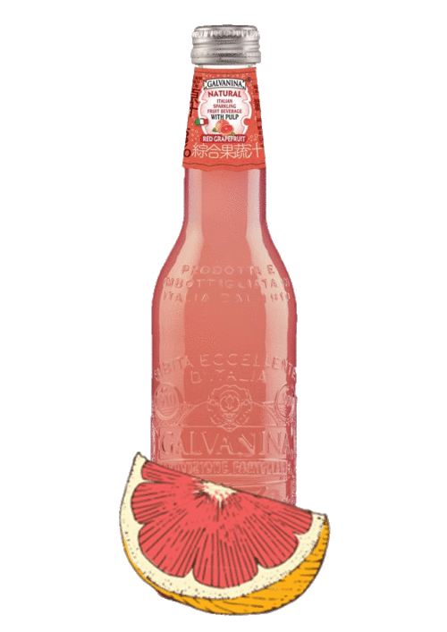義大利羅馬之泉紅葡萄柚氣泡飲<br>GALVANINA RED GRAPEFRUIT SPARKLING FRUIT DRINK WITH PULP產品圖