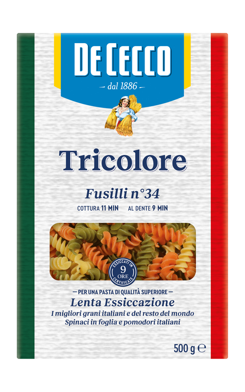 三色螺旋麵<br/>N.34 FUSILLI(TRICOLORE)<br/>  |乾貨|米麵製品