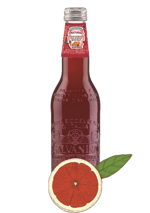 義大利羅馬之泉紅橙氣泡飲<br> GALVANINA BLOOD ORANGE SPARKLING FRUIT DRINK WITH PULP  |飲品|果汁及氣泡飲品