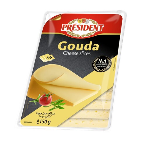 總統牌高達片裝乾酪<br/>PDT GOUDA SLICES CHEESE <br/>產品圖