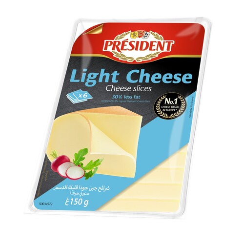 總統牌高達較低脂切片乾酪<br/>PRESIDENT GOUDA LIGHT SLICES CHEESE <br/>  |乳製品|半硬質乳酪
