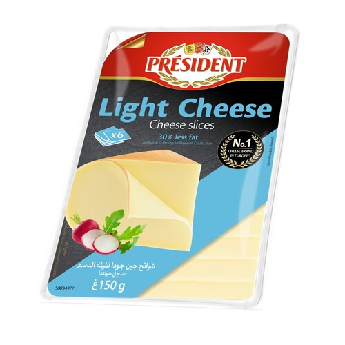 總統牌高達較低脂切片乾酪<br/>PRESIDENT GOUDA LIGHT SLICES CHEESE <br/>產品圖