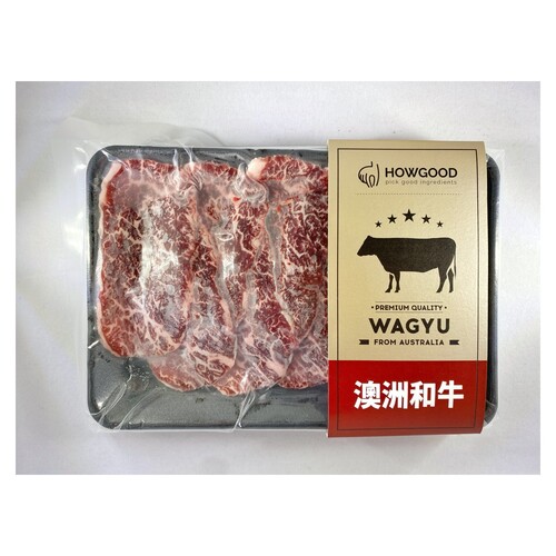 澳洲和牛後腰翼板燒肉片MB8-9<br/>WAGYU BEEF FLAP MEAT BBQ SLICE MB8-9<br/>產品圖