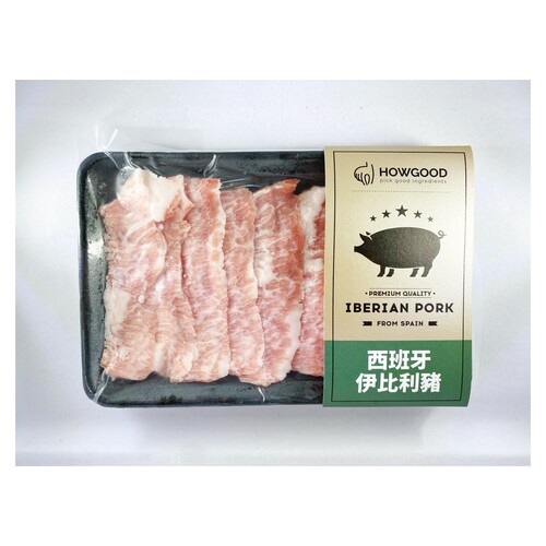 伊比利黑豬腹松阪燒肉/火鍋肉片<br/>IBERIAN PORK BBQ/HOT POT LEAN SLICES<br/>產品圖