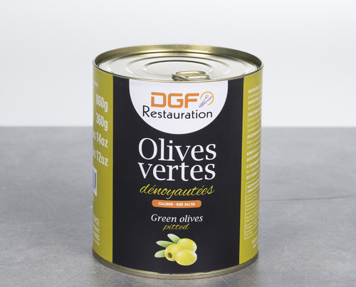 去籽綠橄欖<br/>PITTED GREEN OLIVES 34/36<br/>產品圖