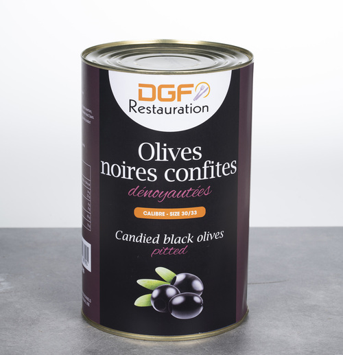 去籽黑橄欖<br/>PITTED BLACK OLIVES 30/33<br/>產品圖