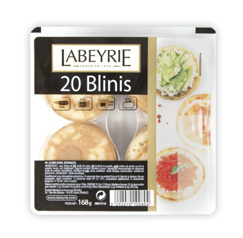 LABEYRIE 派對點心小圓糕餅 20 入<br/>FROZEN 20 MINI BLINIS<br/>產品圖
