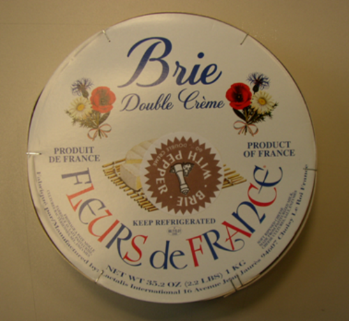 布瑞乳酪(胡椒口味)<br/>FLEUR DE FRANCE BRIE W/PEPPER  |乳製品|白黴乳酪