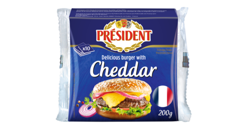 總統牌漢堡切片乾酪<br/>HAMBURGER 10 SLICES <br/>  |乳製品|加工乳酪