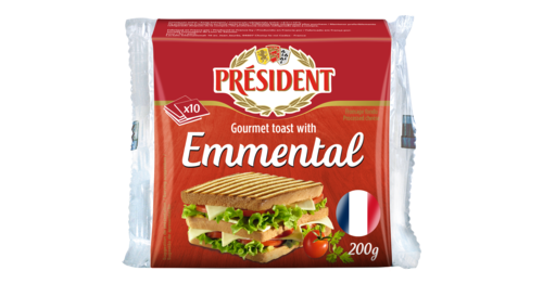 總統牌土司愛曼塔切片乾酪<br/>TOAST 10 SLICES <br/>  |乳製品|加工乳酪