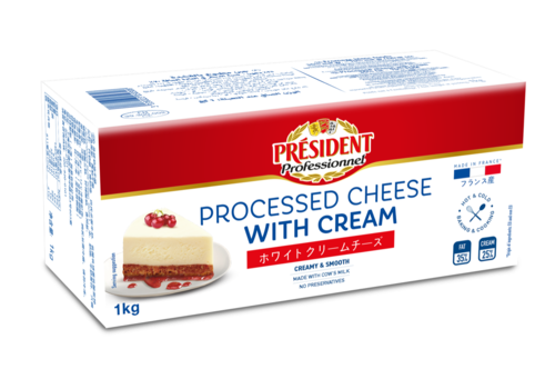總統牌鮮奶油白乾酪<br/>PRESIDENT WHITE CREAM CHEESE<br/>產品圖