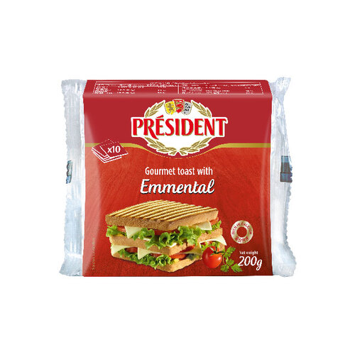 總統牌土司愛曼塔切片乾酪<br/>TOAST 10 SLICES <br/>