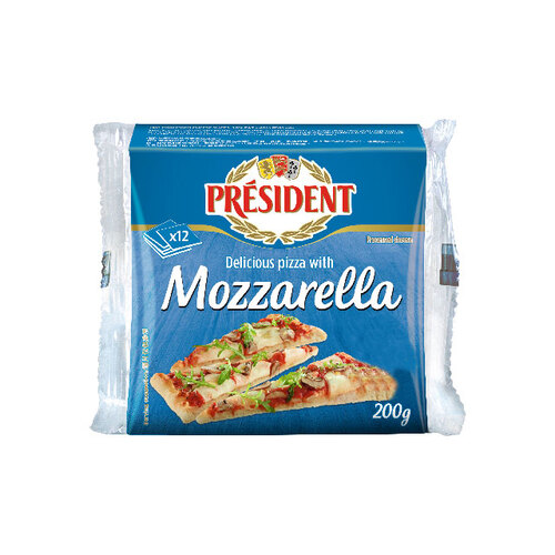 總統牌瑪芝瑞拉切片乾酪<br/>MOZZARELLA 12 SLICES <br/>