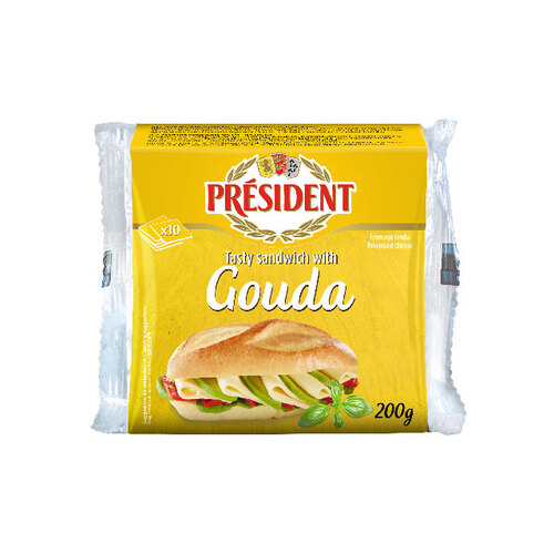 總統牌高達切片乾酪<br/>PROCESSED CHEESE GOUDA 10 SLICES <br/>