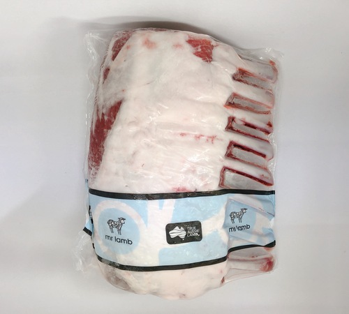 冷凍法式去蓋羊排(帶骨)<br/>FZ LAMB RACK, 8 RIBS, FRENCHED CAP OFF (BONE IN) IW/VAC<br/>產品圖