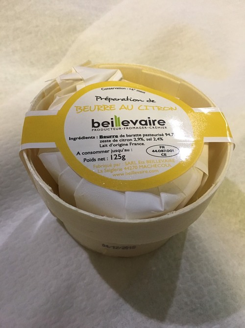 檸檬風味手工乳油-竹籃裝<br/>BEILLEVAIRE BUTTER LEMON W/BASKET <br/>產品圖