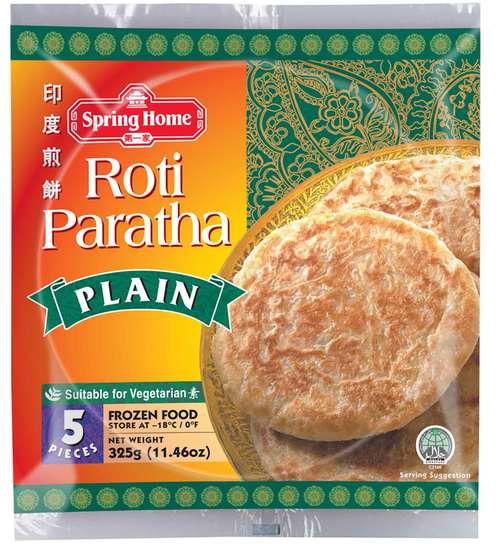 印度煎餅-原味(5片/袋)<br/>ROTI PARATHA PLAIN <br/>產品圖